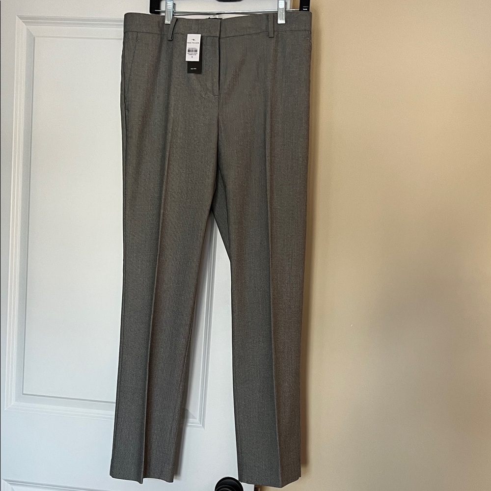Ann Taylor Black and White Mid Rise Pants